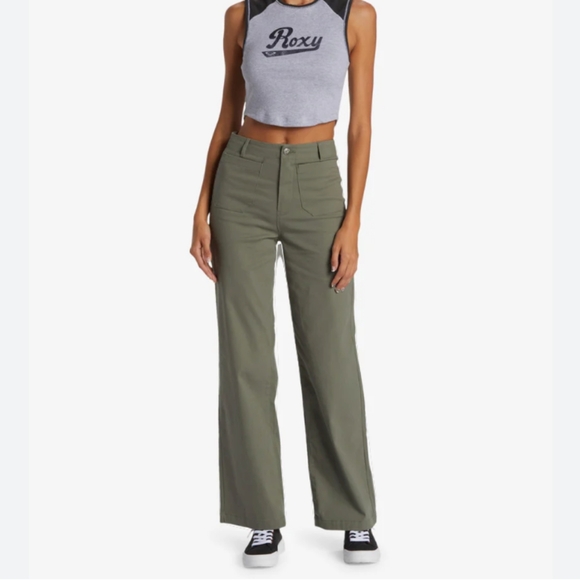 ROXY NEW Coastal Cruiser High Waisted Pants - Picture 6 of 12